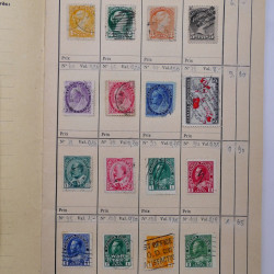 Lot de timbres de Canada 1870-1990 oblitérés en 4 carnets à choix.
