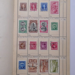 Lot de timbres de Canada 1870-1990 oblitérés en 4 carnets à choix.