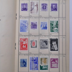 Lot de timbres de Canada 1870-1990 oblitérés en 4 carnets à choix.