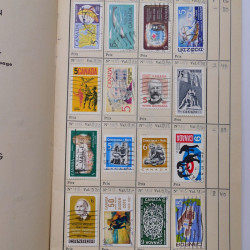 Lot de timbres de Canada 1870-1990 oblitérés en 4 carnets à choix.