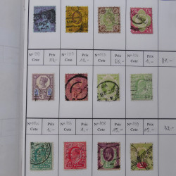 Lot de timbres de Grande Bretagne 1862-1996 oblitérés en 5 carnets à choix.