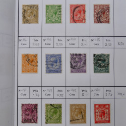 Lot de timbres de Grande Bretagne 1862-1996 oblitérés en 5 carnets à choix.