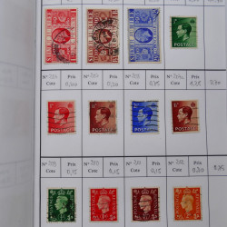 Lot de timbres de Grande Bretagne 1862-1996 oblitérés en 5 carnets à choix.