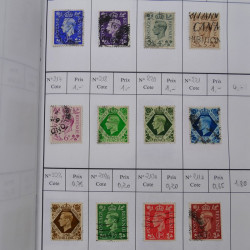 Lot de timbres de Grande Bretagne 1862-1996 oblitérés en 5 carnets à choix.