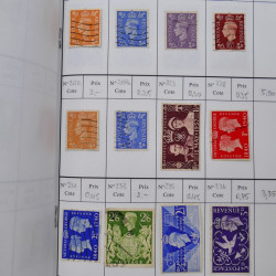Lot de timbres de Grande Bretagne 1862-1996 oblitérés en 5 carnets à choix.