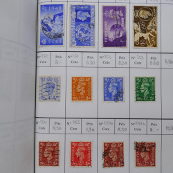 Lot de timbres de Grande Bretagne 1862-1996 oblitérés en 5 carnets à choix.
