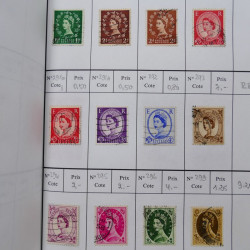 Lot de timbres de Grande Bretagne 1862-1996 oblitérés en 5 carnets à choix.