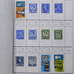 Lot de timbres de Grande Bretagne 1862-1996 oblitérés en 5 carnets à choix.