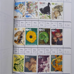 Lot de timbres de Grande Bretagne 1862-1996 oblitérés en 5 carnets à choix.