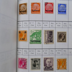 Lot de timbres de Luxembourg 1880-1997 neufs et oblitérés en 3 carnets à choix.