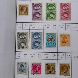 Lot de timbres de Luxembourg 1880-1997 neufs et oblitérés en 3 carnets à choix.