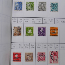 Lot de timbres de Danemark 1864-1997 oblitérés en 3 carnet à choix.