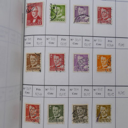 Lot de timbres de Danemark 1864-1997 oblitérés en 3 carnet à choix.