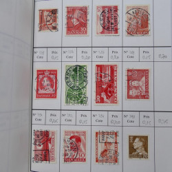 Lot de timbres de Danemark 1864-1997 oblitérés en 3 carnet à choix.