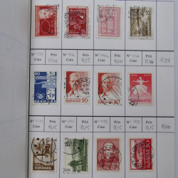 Lot de timbres de Danemark 1864-1997 oblitérés en 3 carnet à choix.