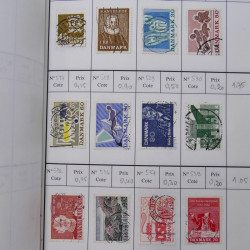 Lot de timbres de Danemark 1864-1997 oblitérés en 3 carnet à choix.