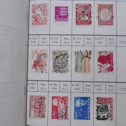 Lot de timbres de Danemark 1864-1997 oblitérés en 3 carnet à choix.