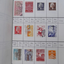 Lot de timbres de Danemark 1864-1997 oblitérés en 3 carnet à choix.