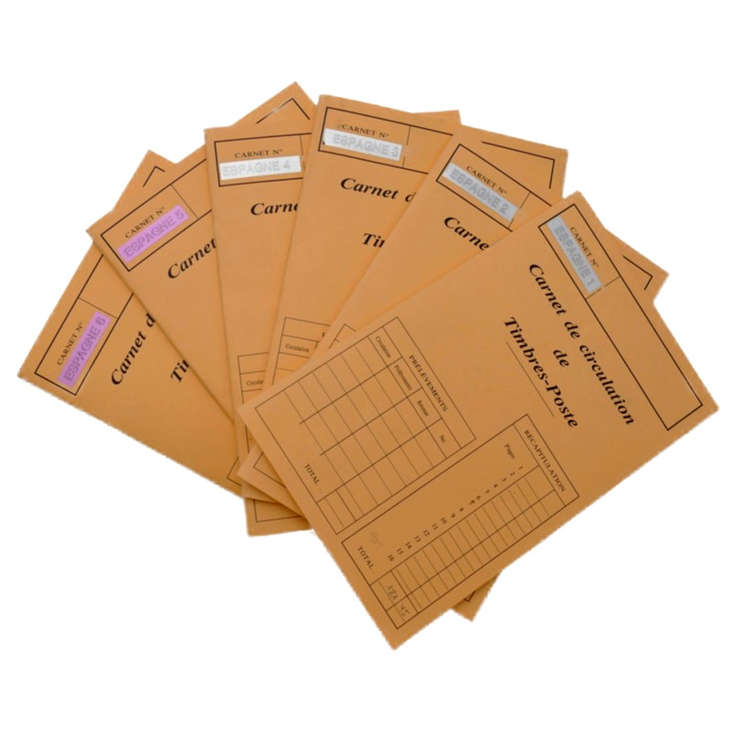 Lot de timbres d'Espagne 1860-1993 oblitérés en 6 carnets à choix.