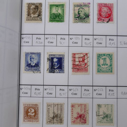 Lot de timbres d'Espagne 1860-1993 oblitérés en 6 carnets à choix.