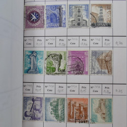 Lot de timbres d'Espagne 1860-1993 oblitérés en 6 carnets à choix.