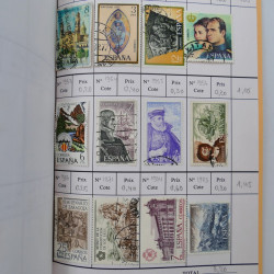 Lot de timbres d'Espagne 1860-1993 oblitérés en 6 carnets à choix.