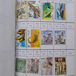 Lot de timbres d'Espagne 1860-1993 oblitérés en 6 carnets à choix.
