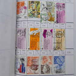 Lot de timbres d'Espagne 1860-1993 oblitérés en 6 carnets à choix.