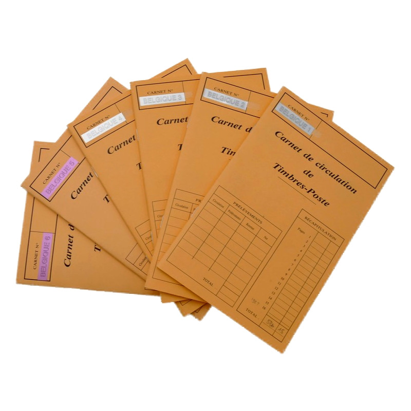 Lot de timbres de Belgique 1851-1997 oblitérés en 6 carnets à choix.