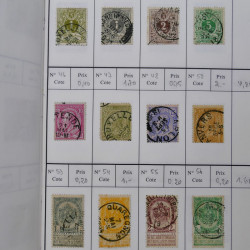 Lot de timbres de Belgique 1851-1997 oblitérés en 6 carnets à choix.