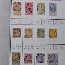 Lot de timbres de Belgique 1851-1997 oblitérés en 6 carnets à choix.