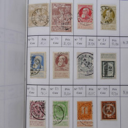 Lot de timbres de Belgique 1851-1997 oblitérés en 6 carnets à choix.