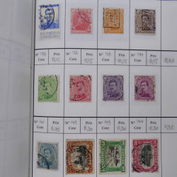 Lot de timbres de Belgique 1851-1997 oblitérés en 6 carnets à choix.