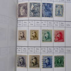 Lot de timbres de Belgique 1851-1997 oblitérés en 6 carnets à choix.