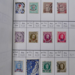 Lot de timbres de Belgique 1851-1997 oblitérés en 6 carnets à choix.