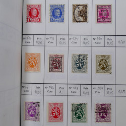 Lot de timbres de Belgique 1851-1997 oblitérés en 6 carnets à choix.