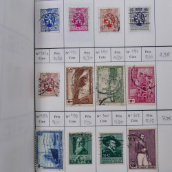 Lot de timbres de Belgique 1851-1997 oblitérés en 6 carnets à choix.