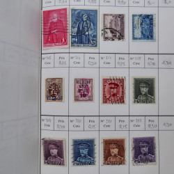 Lot de timbres de Belgique 1851-1997 oblitérés en 6 carnets à choix.