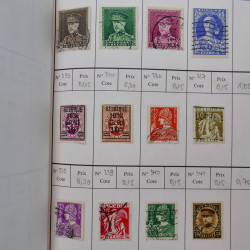 Lot de timbres de Belgique 1851-1997 oblitérés en 6 carnets à choix.