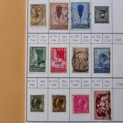 Lot de timbres de Belgique 1851-1997 oblitérés en 6 carnets à choix.