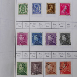 Lot de timbres de Belgique 1851-1997 oblitérés en 6 carnets à choix.