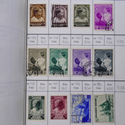 Lot de timbres de Belgique 1851-1997 oblitérés en 6 carnets à choix.