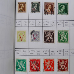 Lot de timbres de Belgique 1851-1997 oblitérés en 6 carnets à choix.
