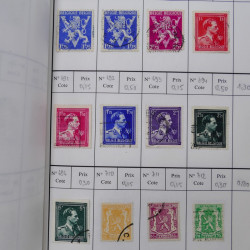 Lot de timbres de Belgique 1851-1997 oblitérés en 6 carnets à choix.