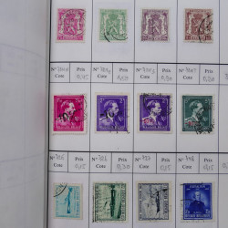 Lot de timbres de Belgique 1851-1997 oblitérés en 6 carnets à choix.