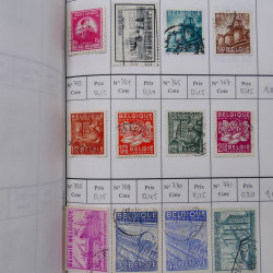 Lot de timbres de Belgique 1851-1997 oblitérés en 6 carnets à choix.