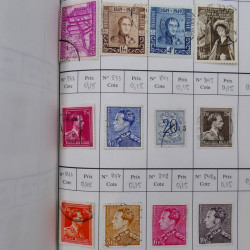 Lot de timbres de Belgique 1851-1997 oblitérés en 6 carnets à choix.