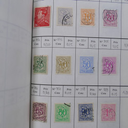 Lot de timbres de Belgique 1851-1997 oblitérés en 6 carnets à choix.