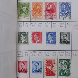 Lot de timbres de Belgique 1851-1997 oblitérés en 6 carnets à choix.