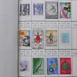 Lot de timbres de Belgique 1851-1997 oblitérés en 6 carnets à choix.